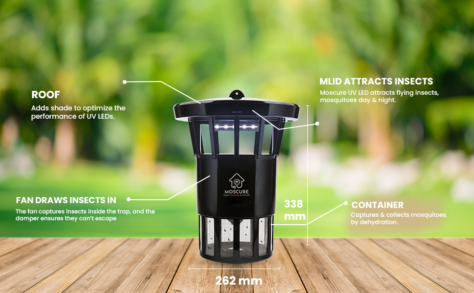 How Moscure IPO Outdoor UV LED Trap Works — 365nm Phototaxis Mechanism